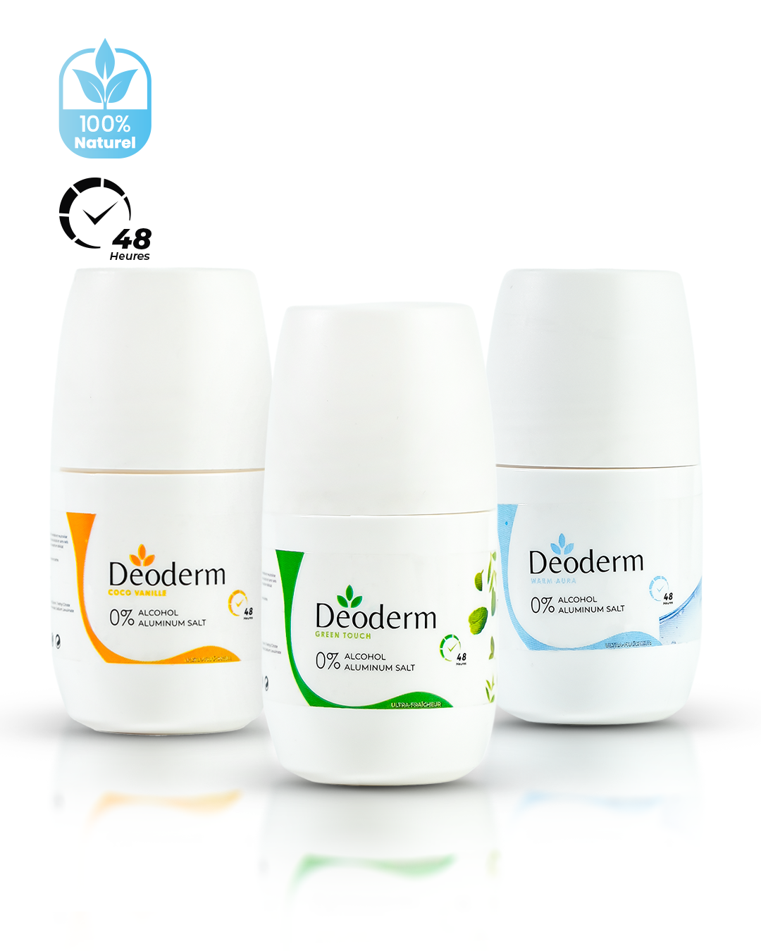 3 Déodorants Deoderm - Trio Confort