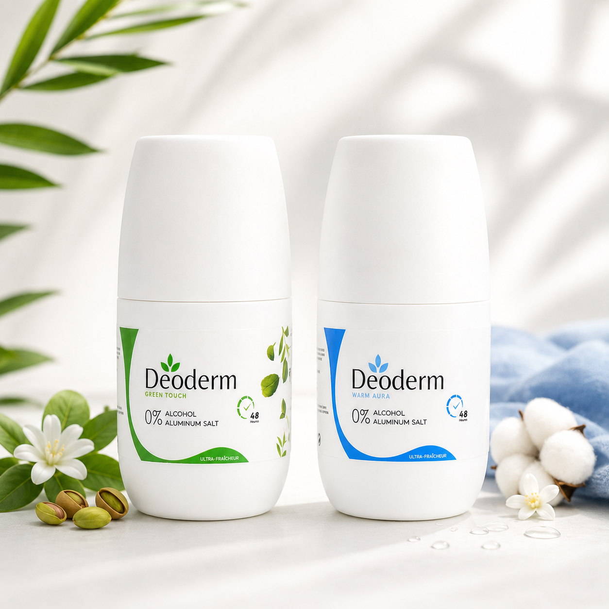 2 Déodorants Deoderm - Frech Confort (au choix)