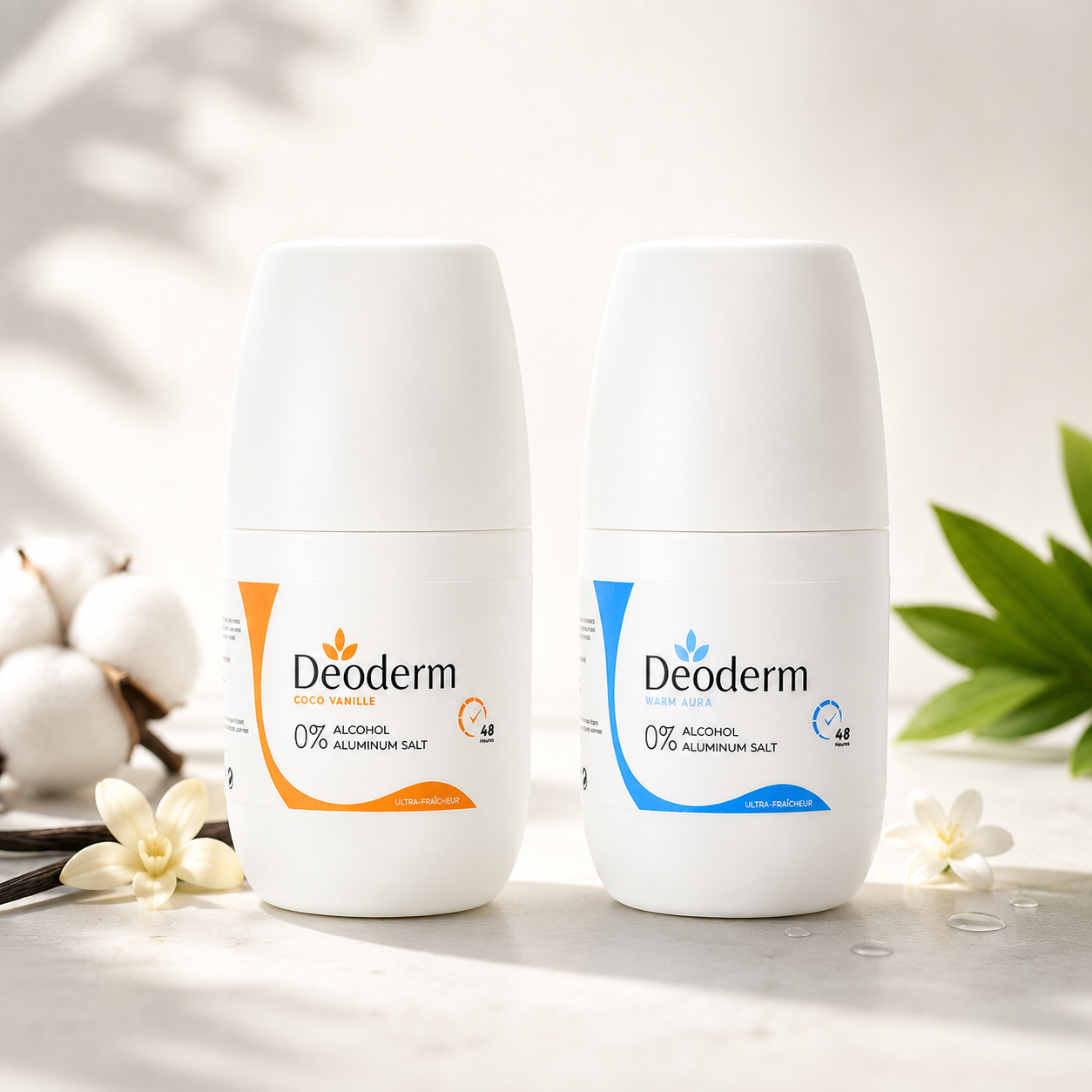 2 Déodorants Deoderm - Frech Confort (au choix)