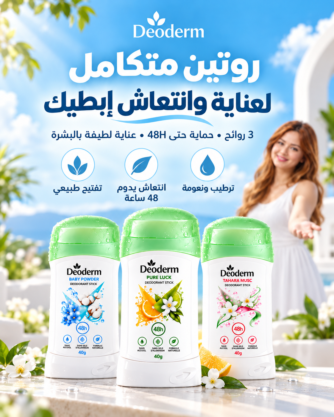 Pack des deodorants stick + Cadeau gratuit